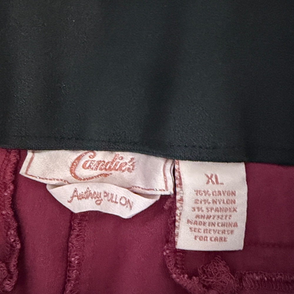 Candie's Deep Red Dress Pants - Picture 2 of 4